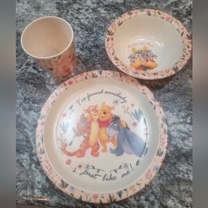 Disney Pastel Dinnerware Set with Winnie the Pooh